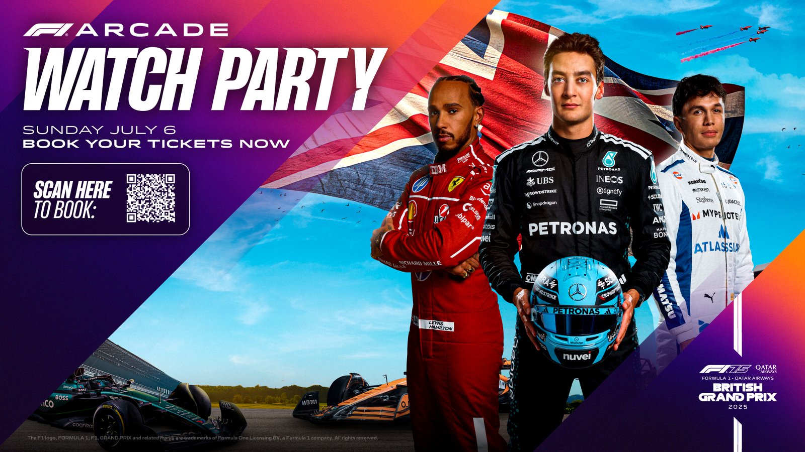 Official F1® Arcade Silverstone Watch Party 